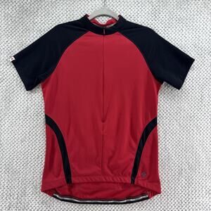 Specialized Short Sleeve Jersey Womens XL Red Front Zip Back 3 Pockets Cycling
